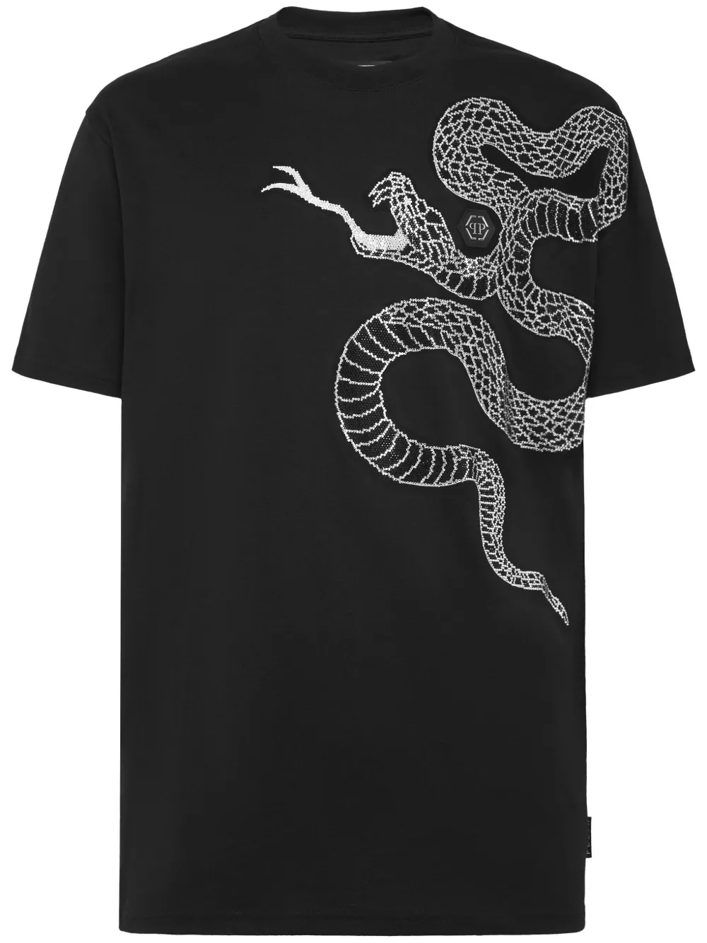 Philipp Plein playera con detalle de serpiente | negro | Image 1