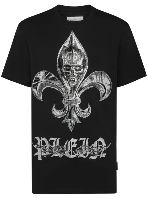 Philipp Plein Chrome-print round-neck T-shirt