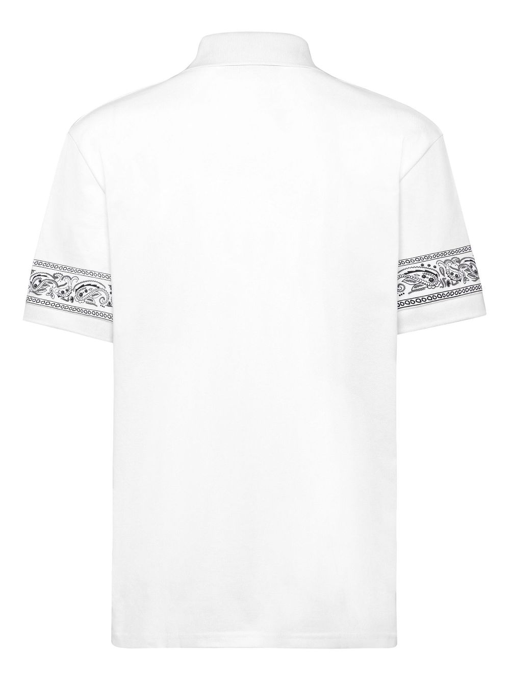 Philipp Plein Gothic Plein poloshirt met paisley-print - Wit