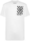 Philipp Plein Rainbow Stripes T-shirt - White