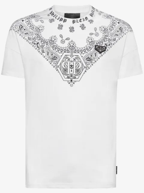 Philipp Plein t-shirt à imprimé bandana