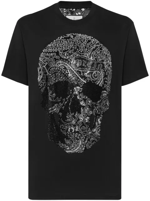 Philipp Plein Paisley Skull-print round-neck T-shirt