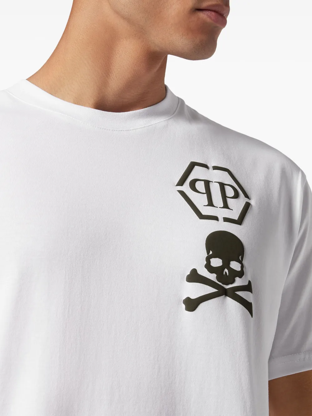 Philipp Plein T-shirt met print Wit
