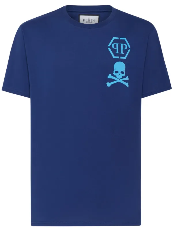 Philipp Plein Skull&Bones Tシャツ | ブルー | FARFETCH JP