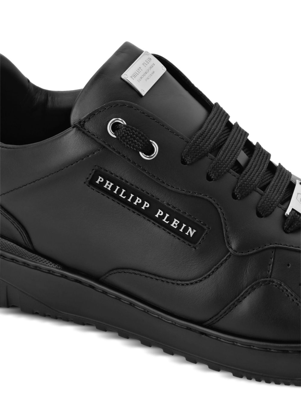 Philipp Plein "Low-top sneakers van nappa leer" Zwart