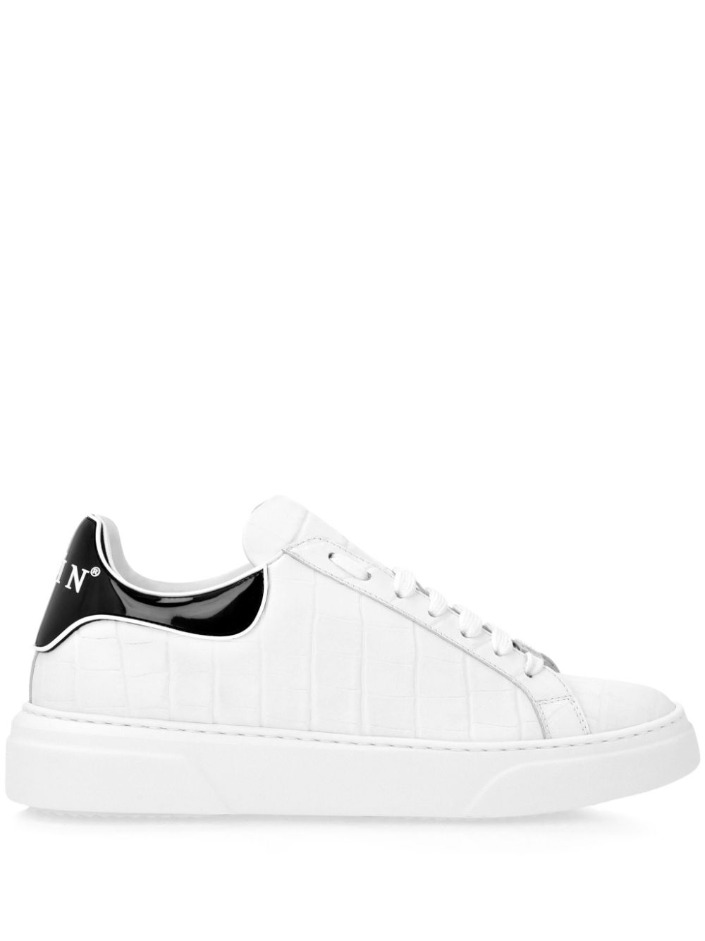 Philipp Plein Crocco Big Bang sneakers Wit