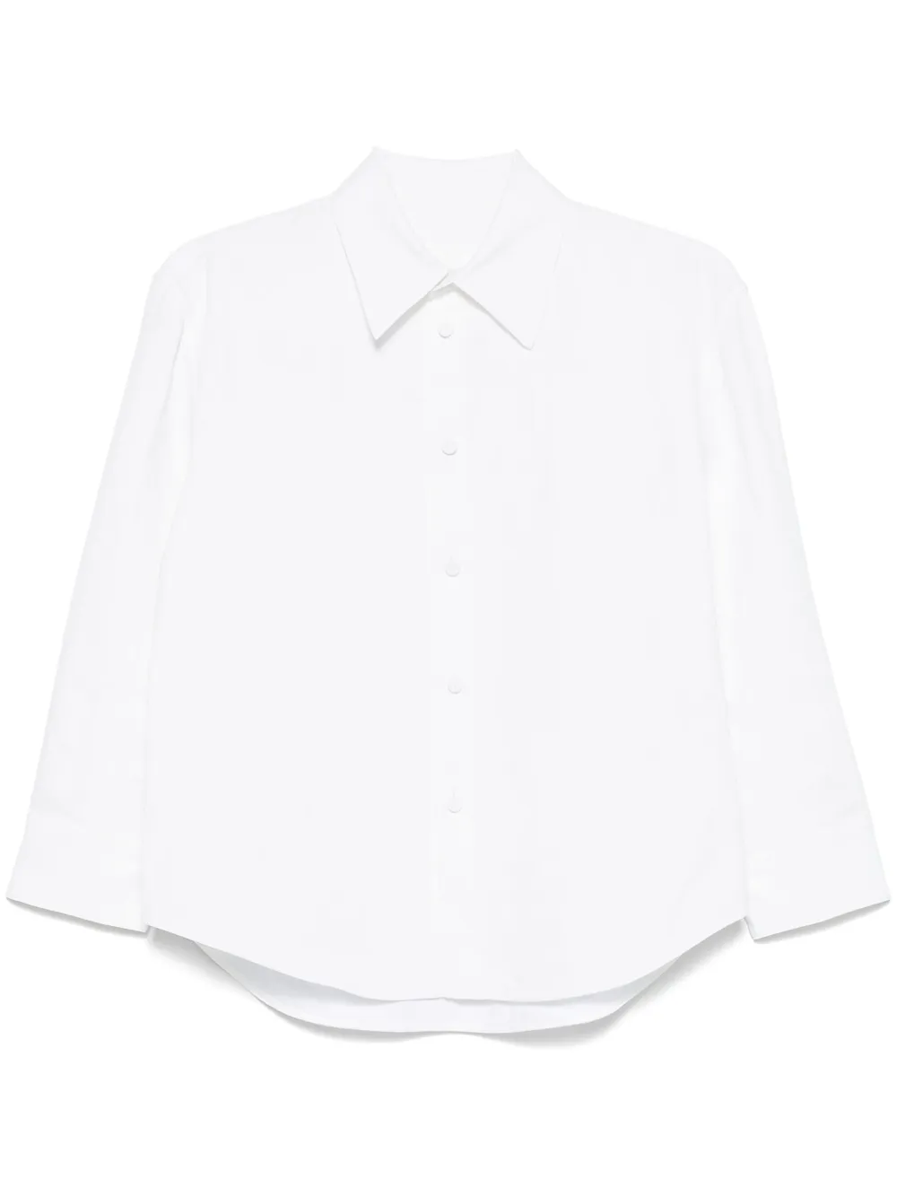 Jil Sander コーテッドリネンシャツ - ホワイト Jil Sander コーテッドリネンシャツ - ホワイト