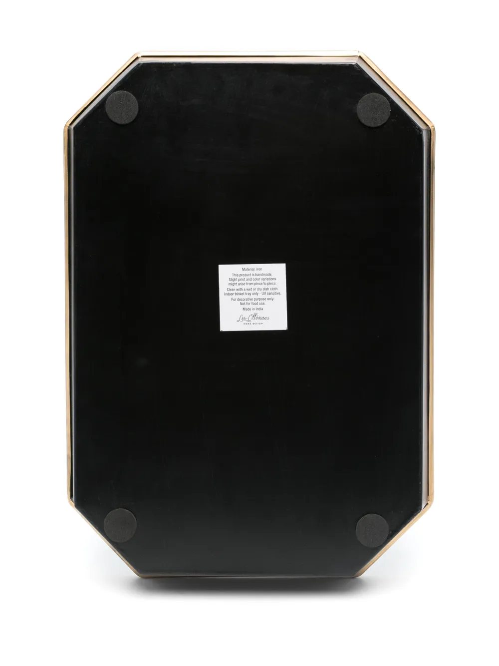  Les-ottomans Hand-painted Tray (43cm X 30cm) - Black 