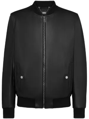 Bally ジップアップ レザージャケット | ブラック | FARFETCH JP