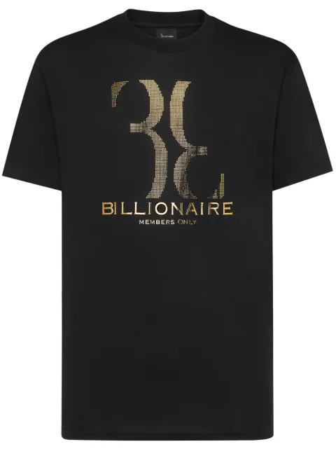 Billionaire تيشيرت بطبعة شعار الماركة