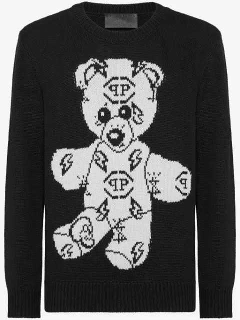 Philipp Plein suéter con motivo Teddy Bear