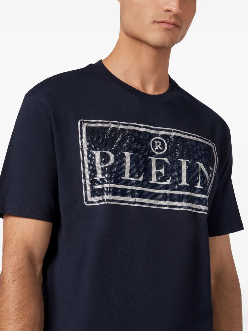 Philipp Plein T-shirt met ronde hals Blauw