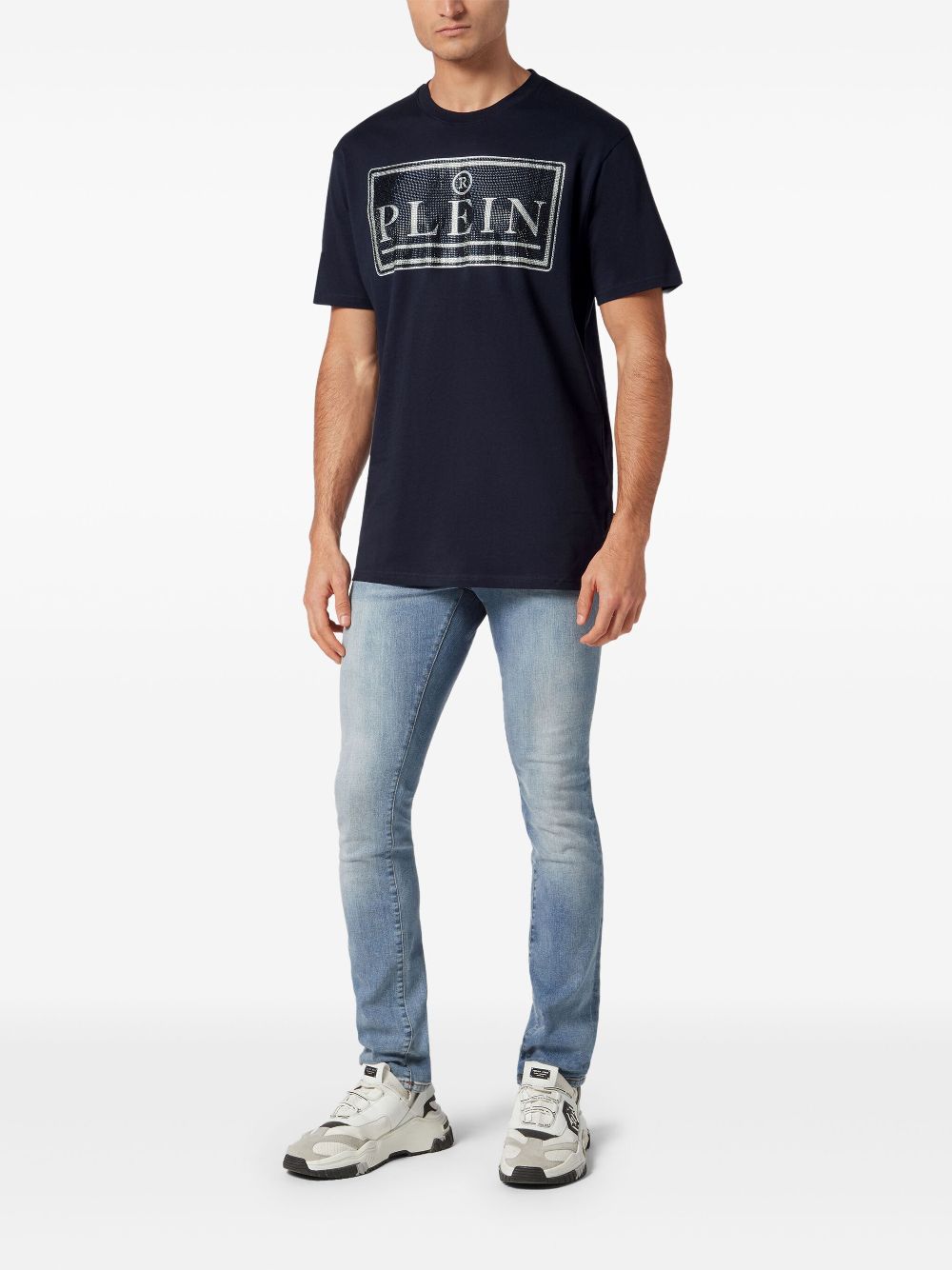 Philipp Plein T-shirt met ronde hals - Blauw