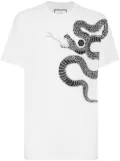 Philipp Plein snake-embellished T-shirt - White