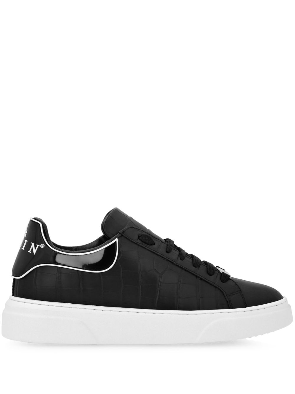 Philipp Plein Crocco Big Bang Runner sneakers Zwart