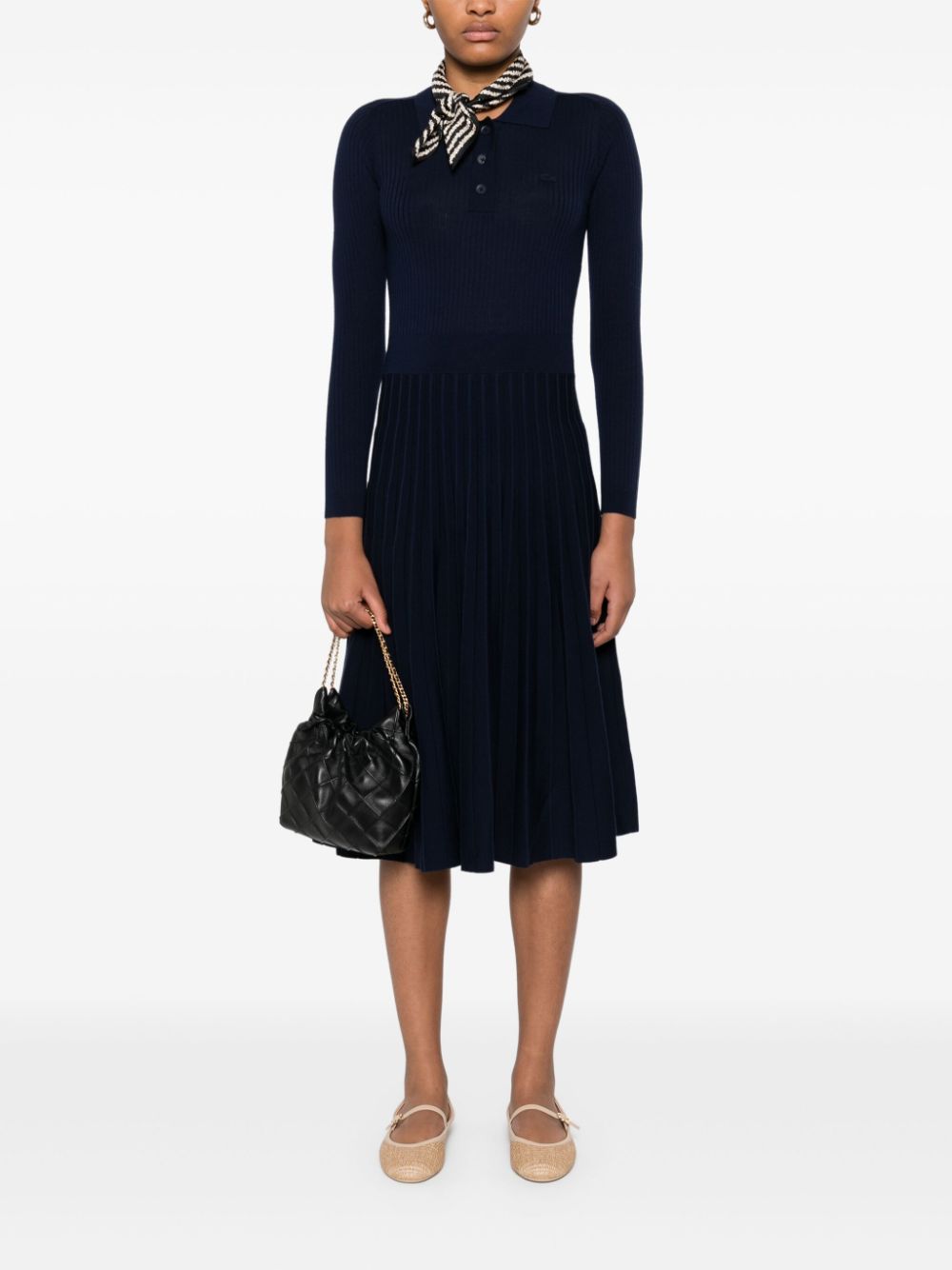 Lacoste knitted midi dress Women