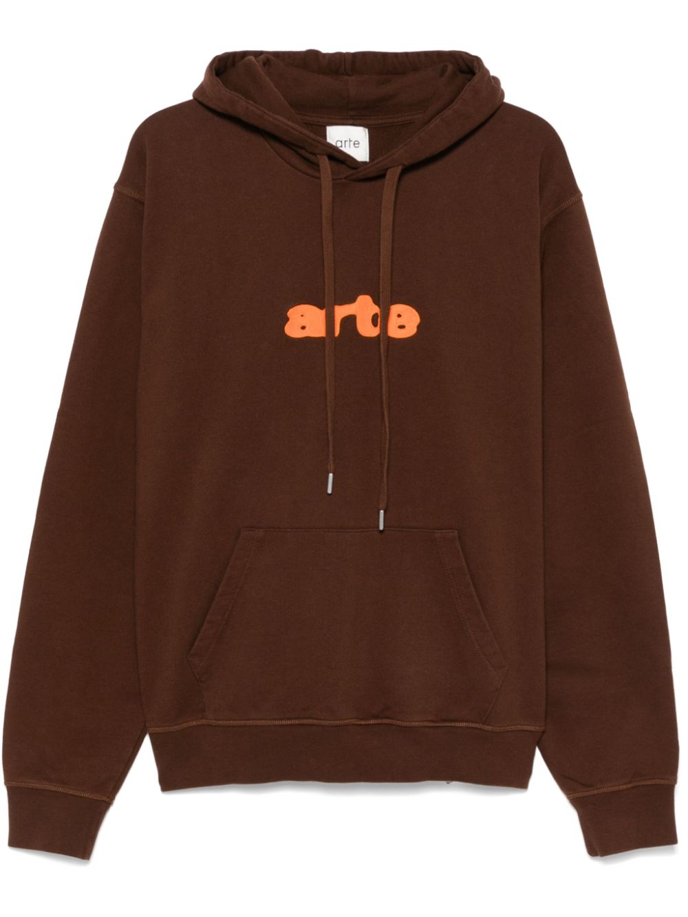 logo-embroidered hoodie