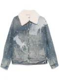 LOEWE sketch-print denim jacket - Blue