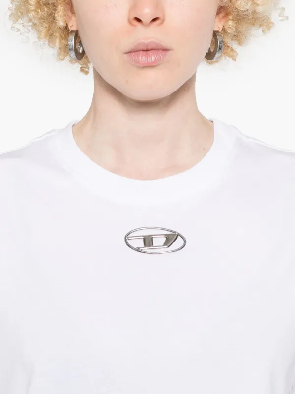 Diesel Oval D-logo T-shirt | White | FARFETCH