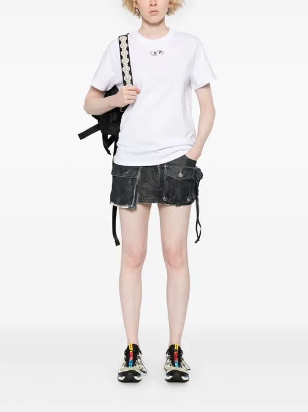 Diesel Oval D-logo T-shirt | White | FARFETCH