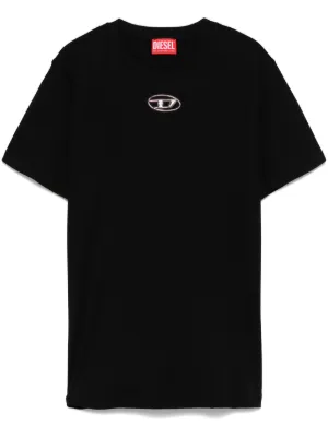 Diesel Damen T-Shirt Mit Label – Urbaner Streetwear-Style – Bequem & Langlebig