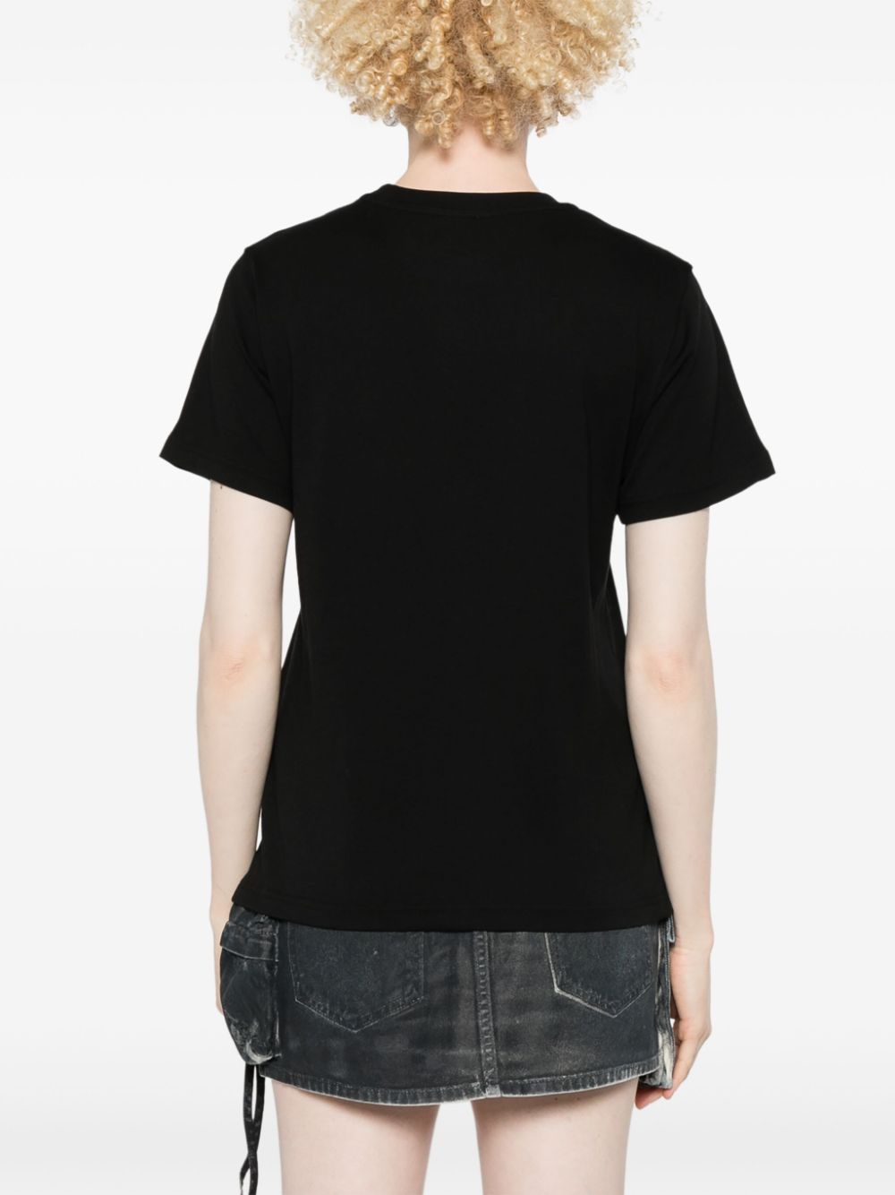 Diesel T-shirt met Oval D-logo Zwart