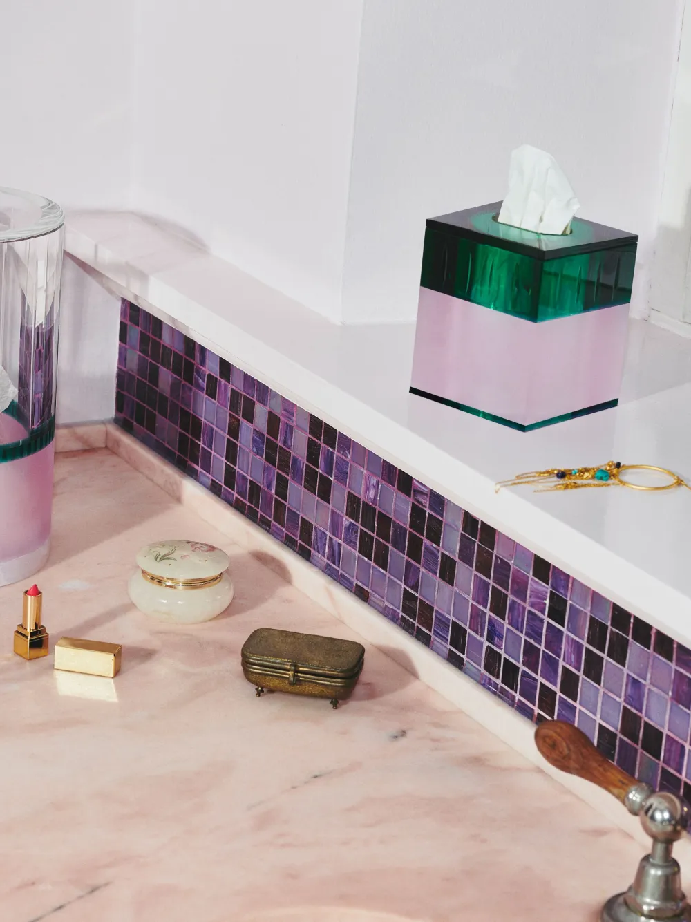  Reflections Copenhagen Glossy Tissue Box (12cm) - Pink 