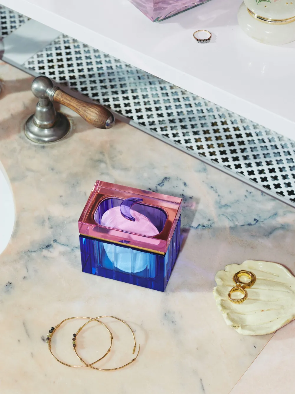 REFLECTIONS COPENHAGEN MOON TRINKET BOX (9CM)