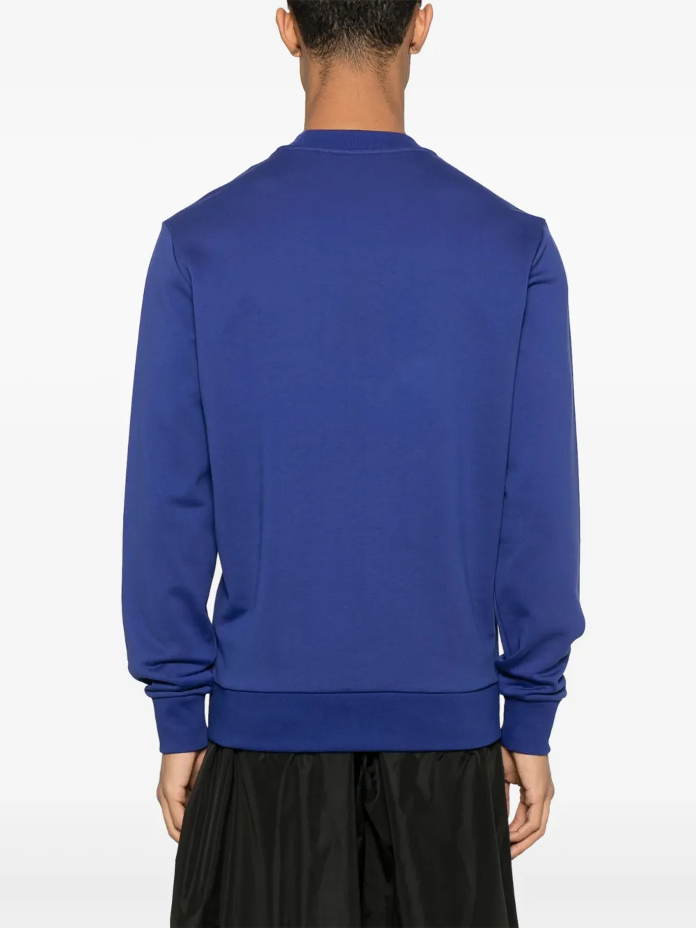 Moncler Katoenen sweater met logopatch Blauw