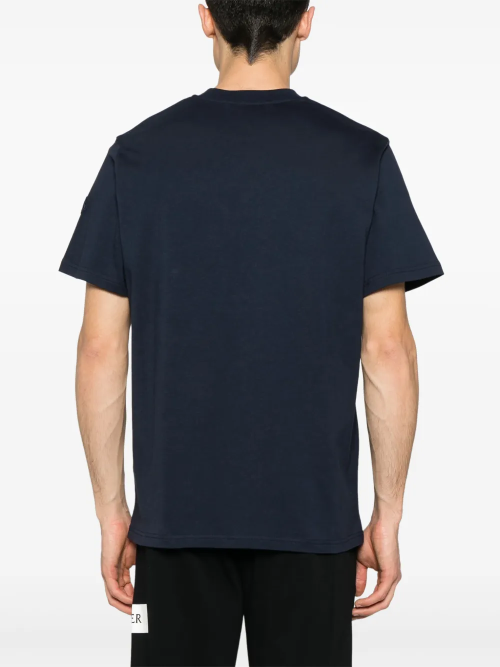 Moncler T-shirt met logoprint Blauw