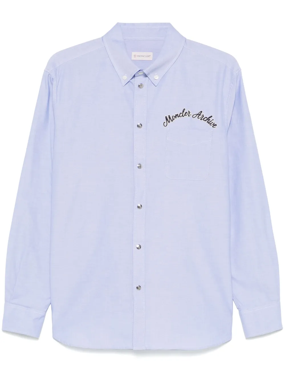 logo-embroidered shirt