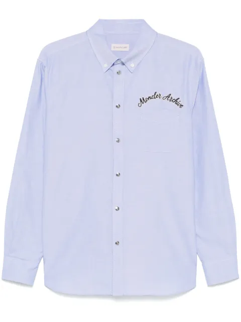 Moncler camisa con logo bordado