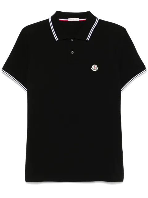 Moncler playera tipo polo con parche del logo