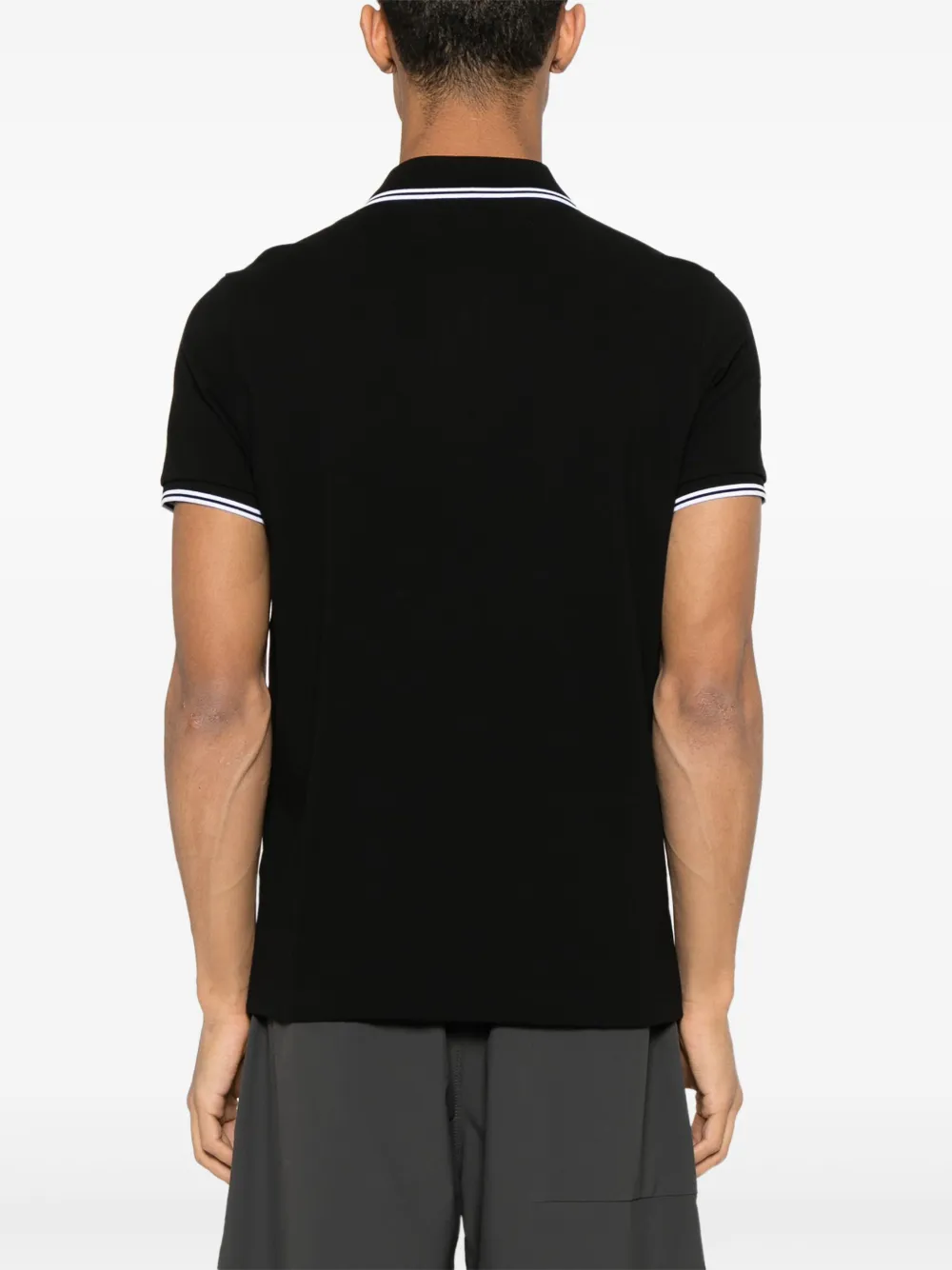 Moncler Poloshirt met logopatch Zwart
