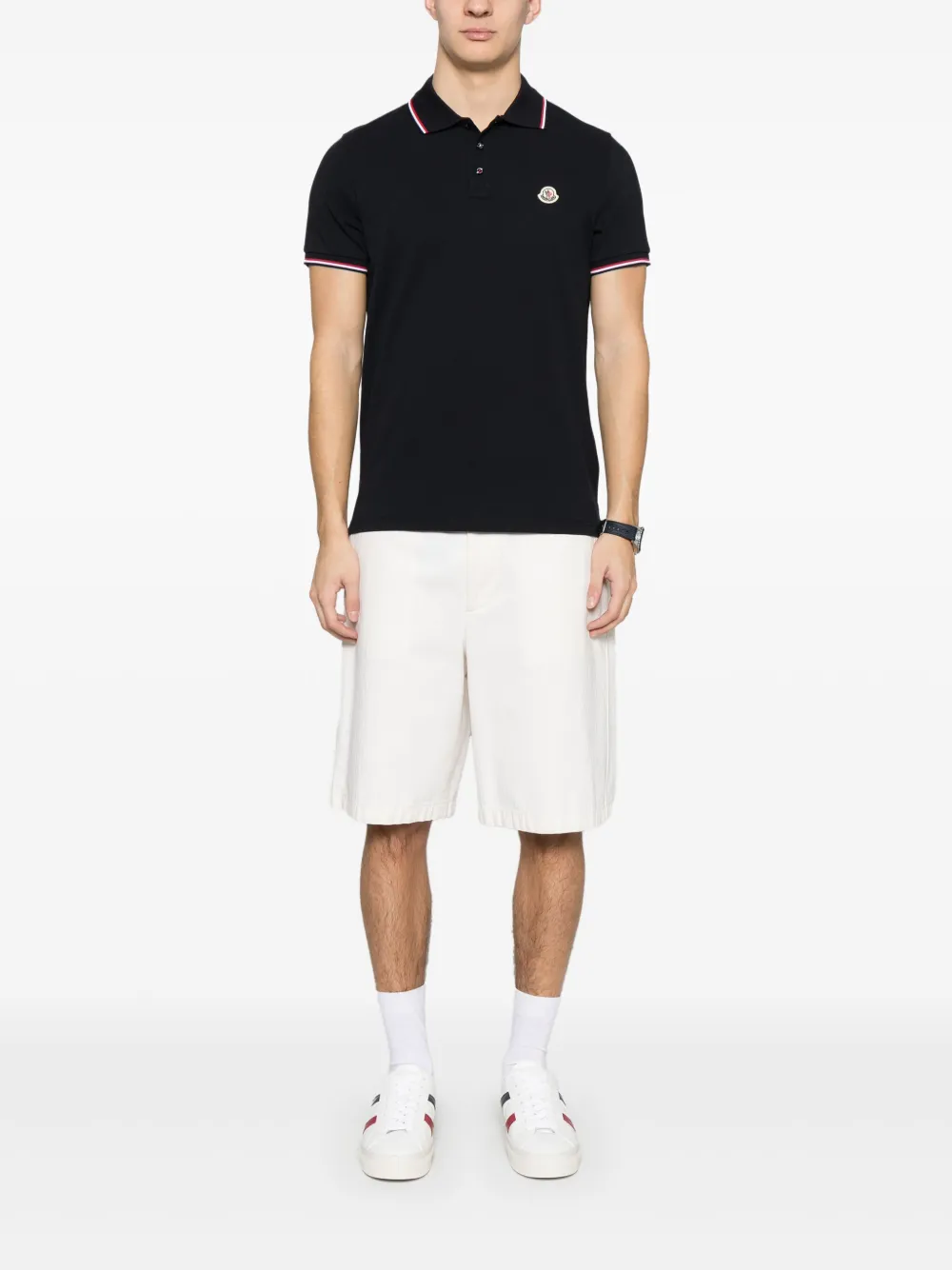 Moncler Poloshirt met korte mouwen - Blauw