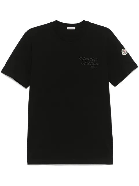 Moncler logo-embroidered cotton T-shirt