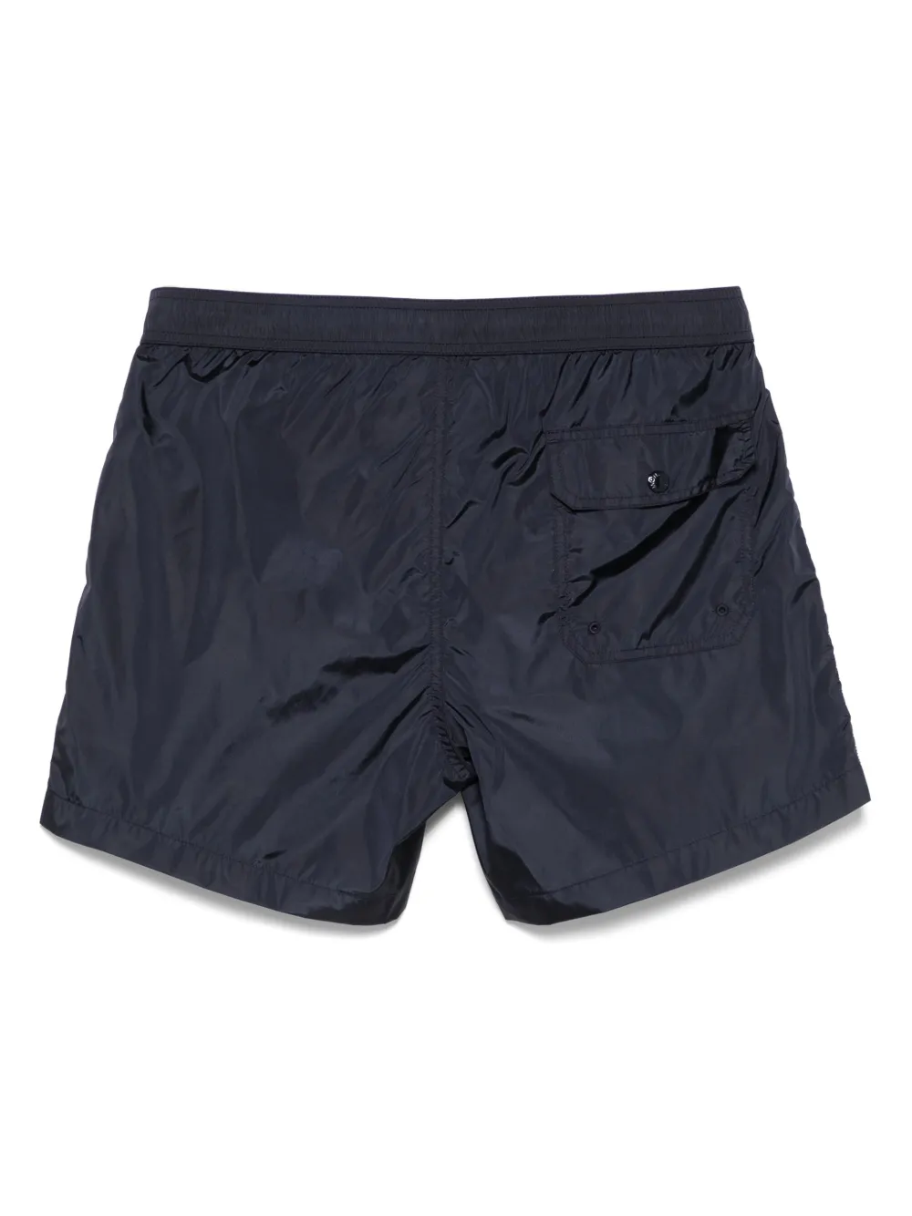 Moncler stripe-detail swim shorts - Blauw