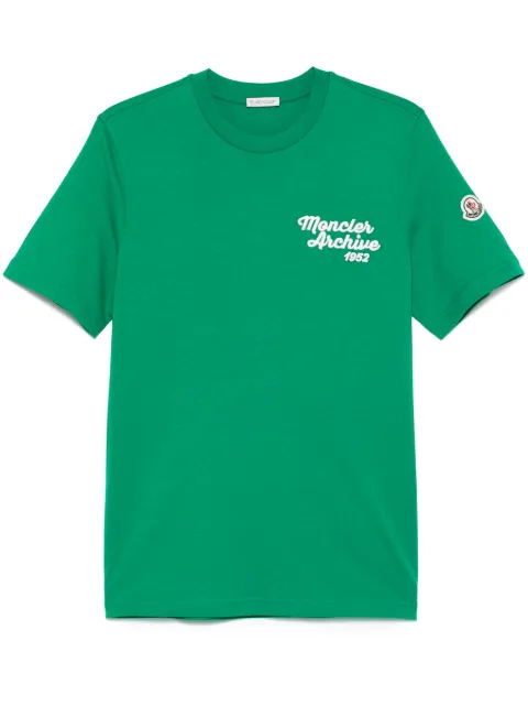 Moncler logo-embroidered cotton T-shirt
