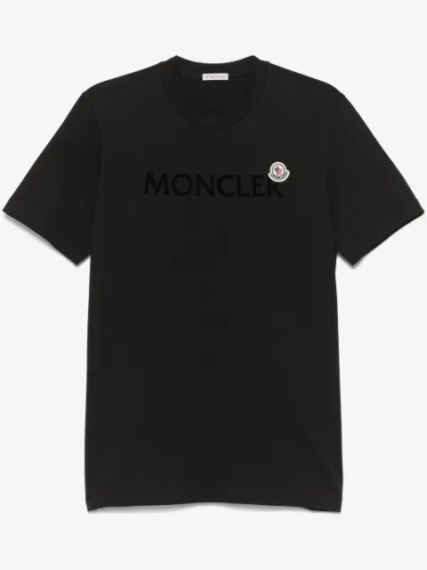 Moncler flocked-logo cotton T-shirt