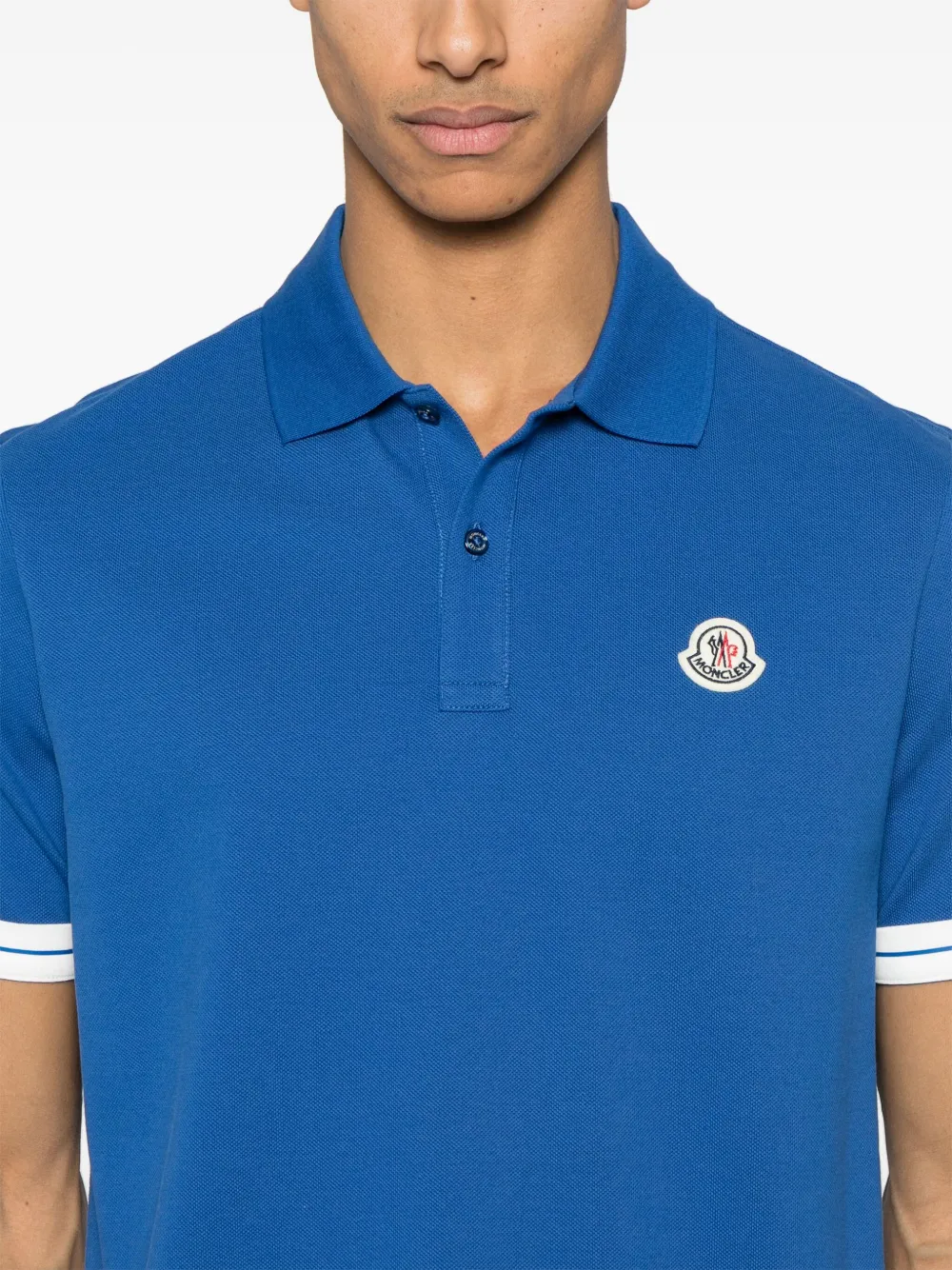 Moncler Poloshirt met logopatch Groen