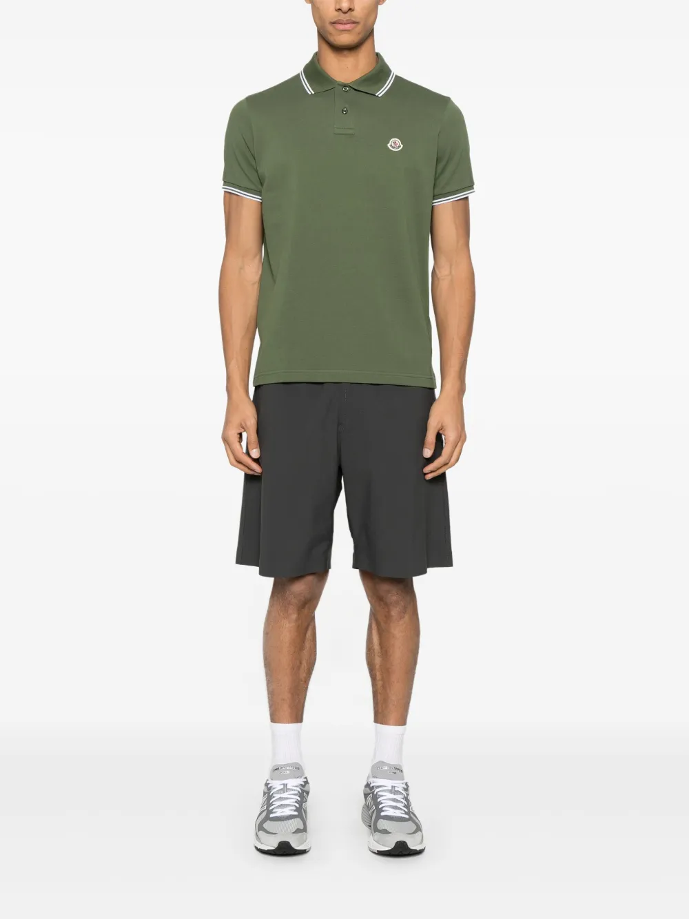 Moncler polo en coton à patch logo | Image 2