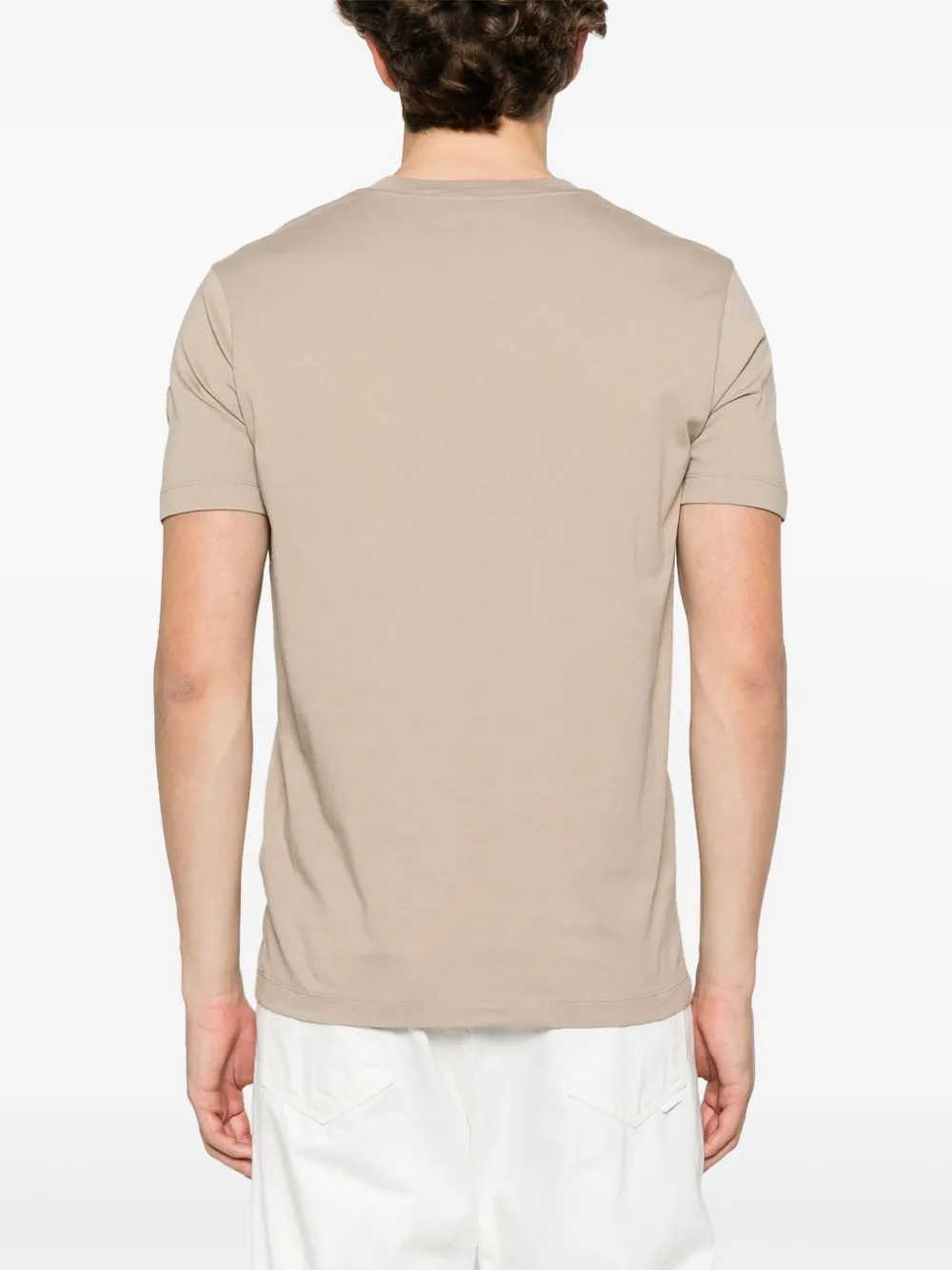 Moncler T-shirt met korte mouwen Beige