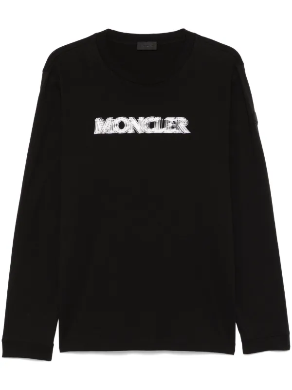 Moncler ロンT Moncler ロングTシャツ | ブラック | FARFETCH JP