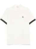 Moncler logo piquet polo shirt - White