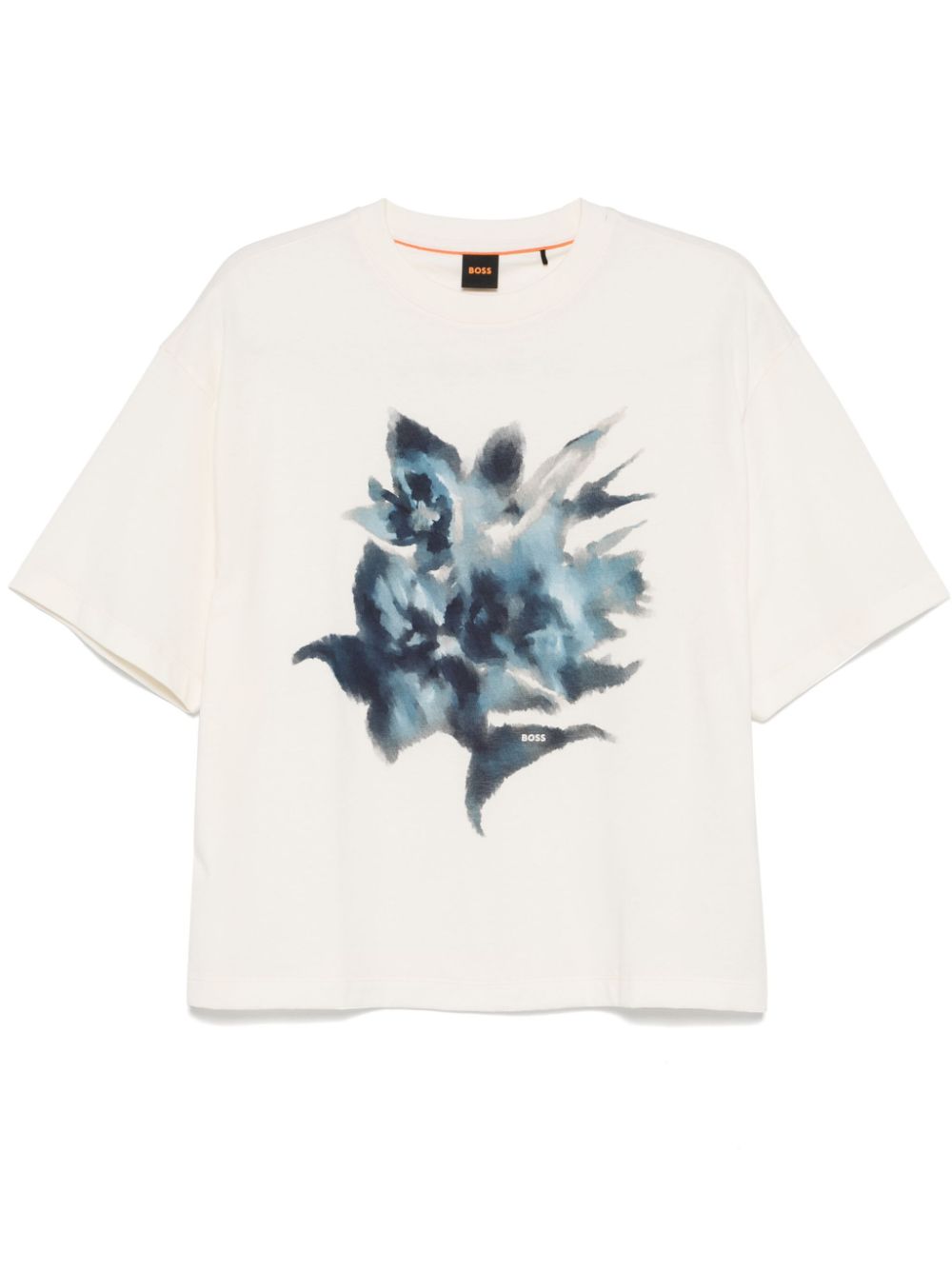 BOSS floral-print T-shirt - White