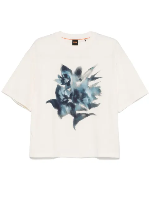 BOSS floral-print T-shirt