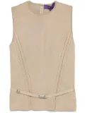 Ralph Lauren Collection belted tank top - Neutrals