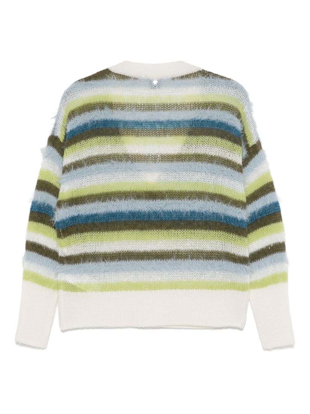 BOSS striped sweater - Groen