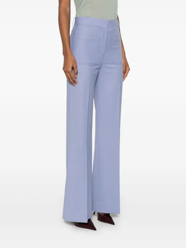 Victoria Beckham Alina Trousers | Blue | FARFETCH
