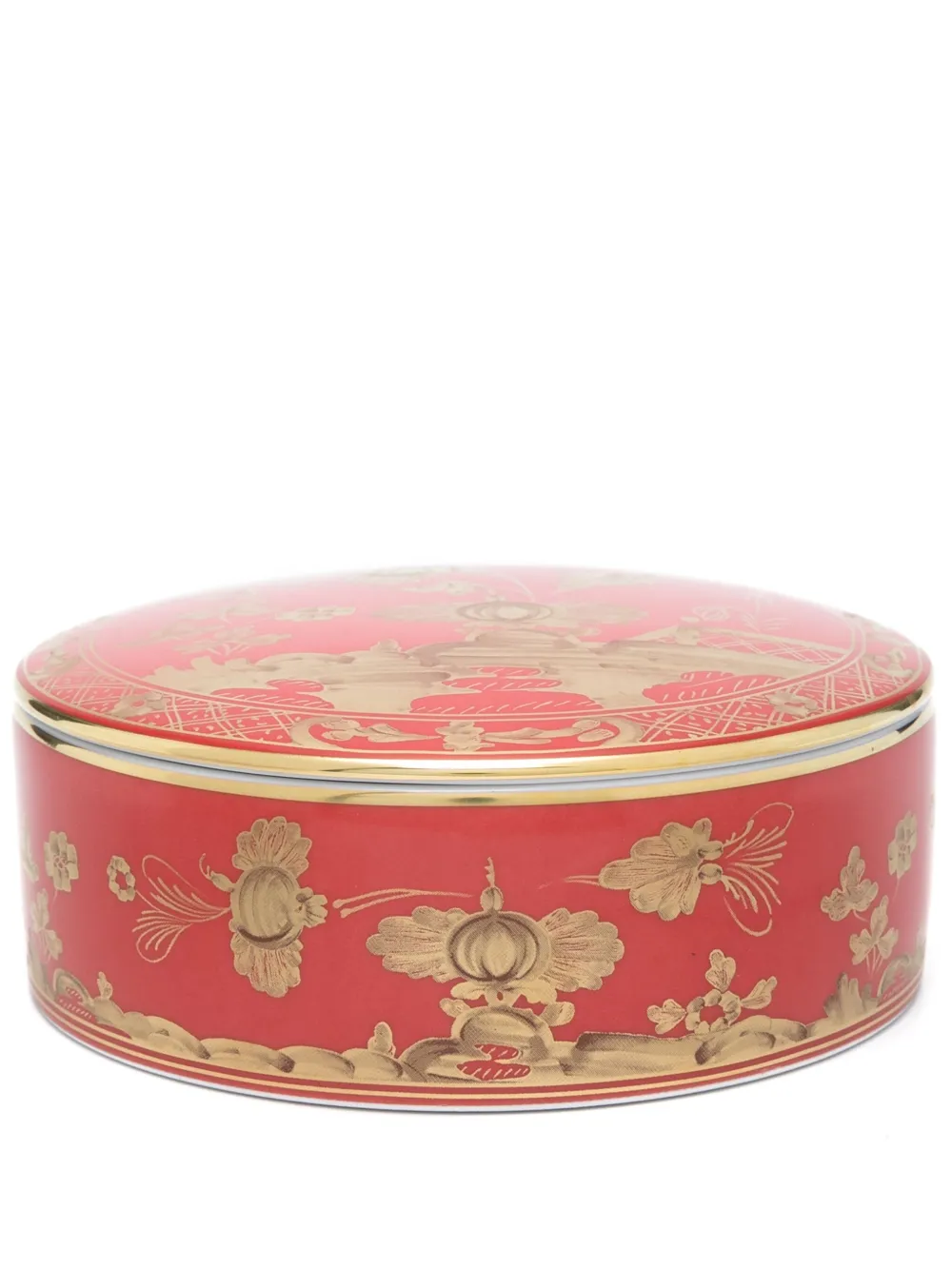 GINORI 1735 porcelain trinket box (13cm) | Red | Image 1